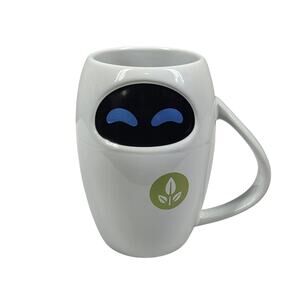 DISNEY WALL‑E EVE CERAMIC MUG – FIGURAL ROBOT DESIGN – 16oz – RARE BIOWORLD